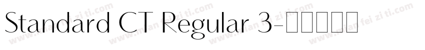 Standard CT Regular 3字体转换